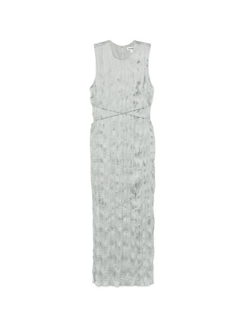 STAUD Mizu pleated dress - Green - zdjęcie produktu nr 1