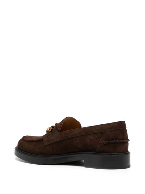 Tod's T-chain leather loafers - Brown