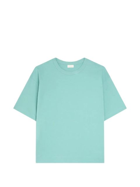 DRIES VAN NOTEN cotton T-shirt - Green - zdjęcie produktu nr 1