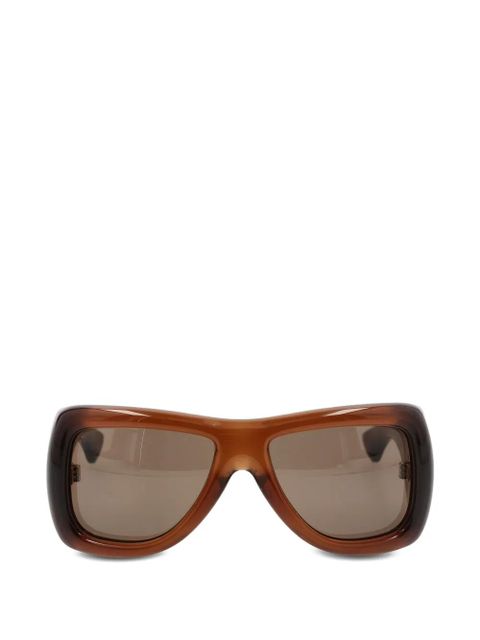 Saint Laurent rectangle-frame sunglasses - Brown - zdjęcie produktu nr 1