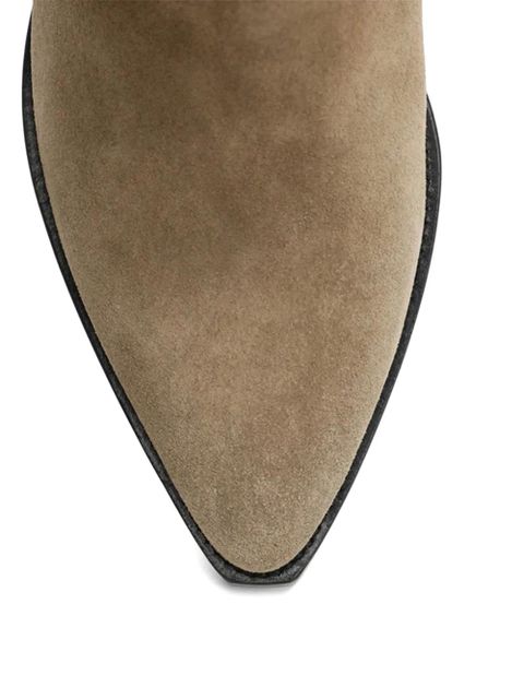 ISABEL MARANT pull-tab pointed-toe boots - Neutrals