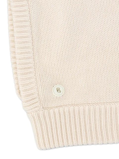 BOGNER virgin wool blend knitted hat - Neutrals