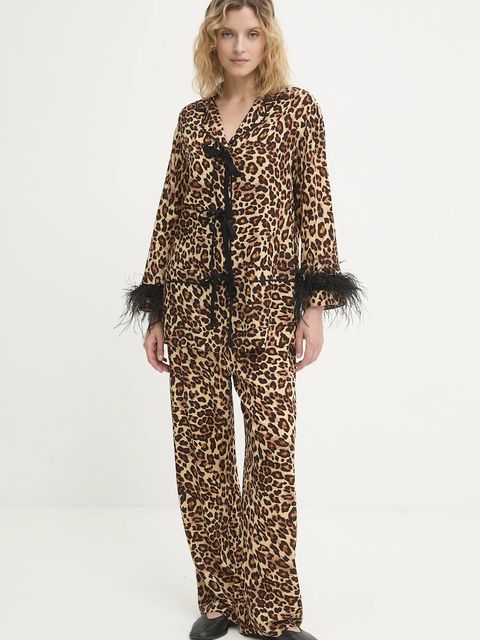 The Sleeper piżama damska kolor brązowy BWSP02A025F - zdjęcie produktu nr 1