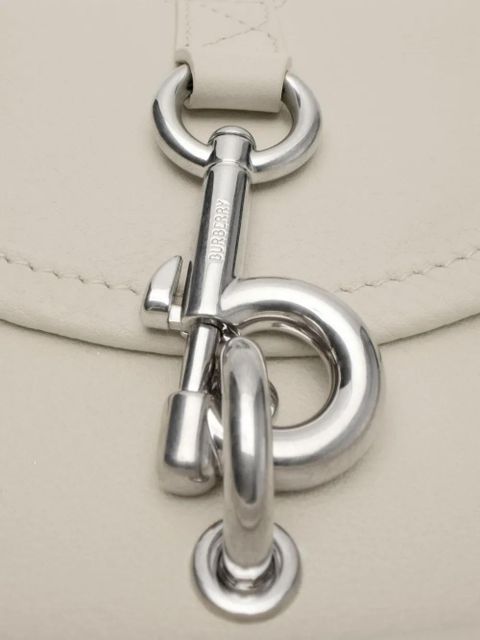 Burberry mini B Clip checked-strap cross body bag - White - zdjęcie produktu nr 2