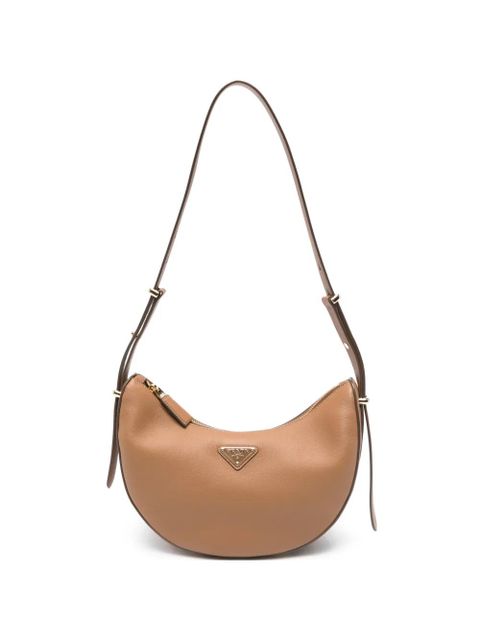 Prada logo-plaque shoulder bag - Neutrals - zdjęcie produktu nr 1