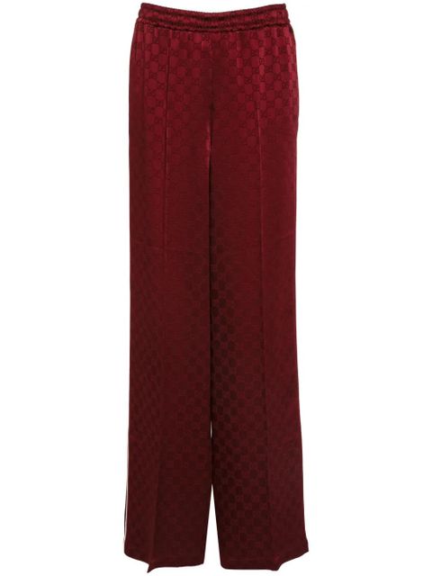 Gucci GG jacquard sweatpants - Red - zdjęcie produktu nr 1