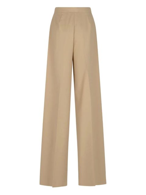 Max Mara cotton high-waist trousers - Neutrals