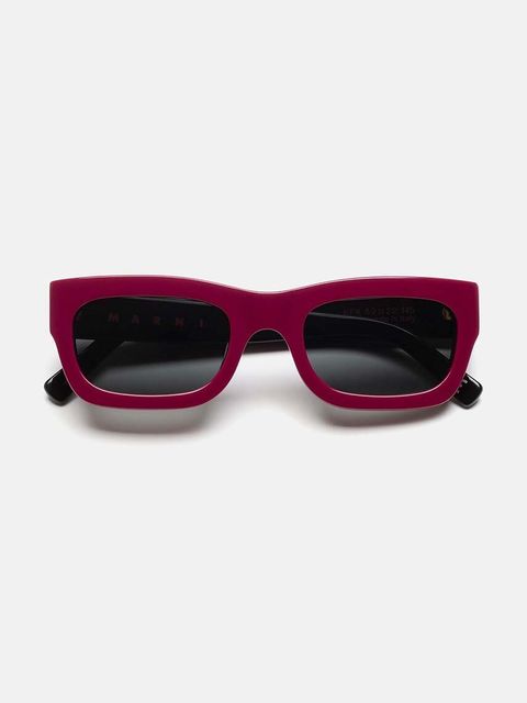 Marni okulary przeciwsłoneczne Kawasan Falls Bordeau kolor bordowy EYMRN00019.004.KFK