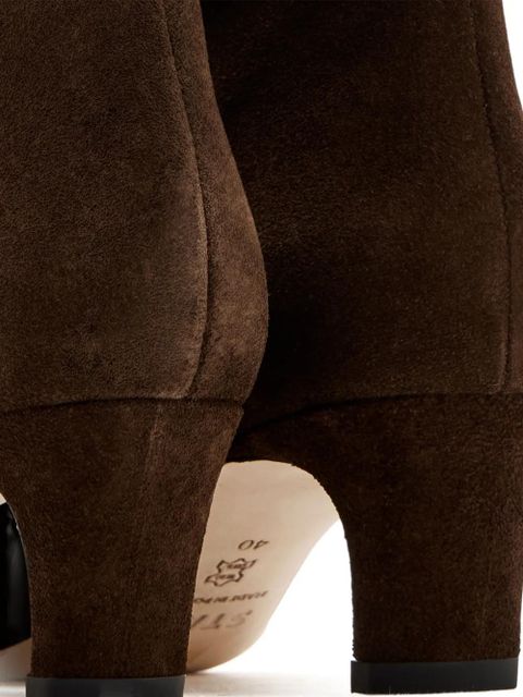 STAUD 55mm Wally pointed-toe boots - Brown