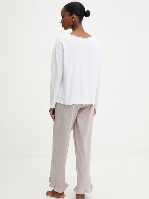 Answear.LAB piżama damska kolor beżowy