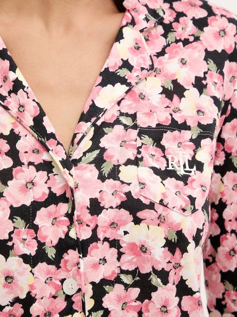 Lauren Ralph Lauren piżama damska kolor różowy ILN92440