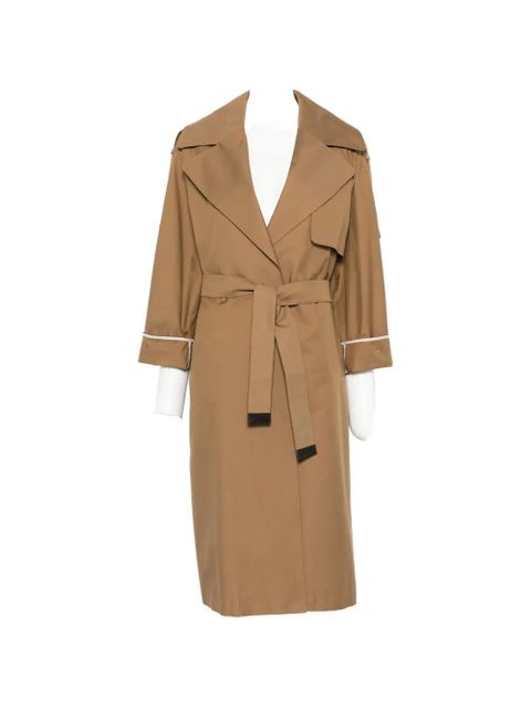 Max Mara notched-lapel belted coat - Brown - zdjęcie produktu nr 1