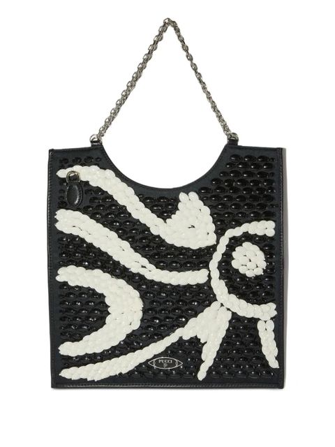 PUCCI embroidered fold tote bag - Black - zdjęcie produktu nr 1