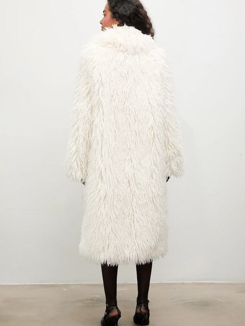 Answear.LAB płaszcz kolor beżowy