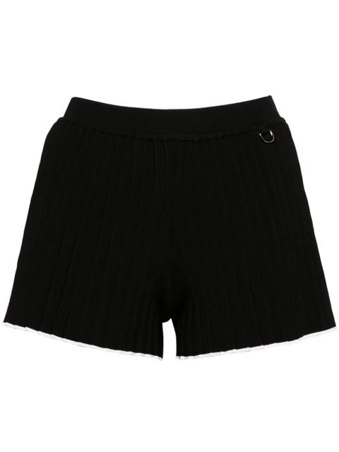 Jacquemus Le Short plissé knitted shorts - Black - zdjęcie produktu nr 1