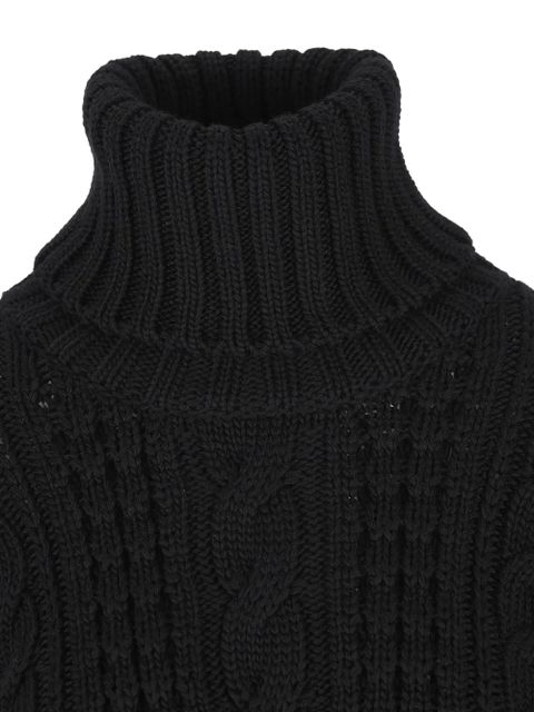 Moncler x EE72 wool turtleneck sweater - Black