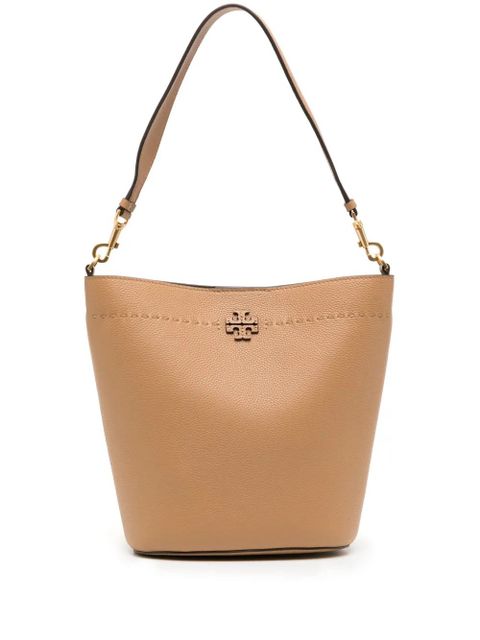 Tory Burch McGraw logo bucket bag - Brown - zdjęcie produktu nr 1
