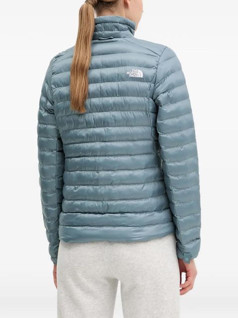 The North Face logo-embroidered padded jacket - Blue