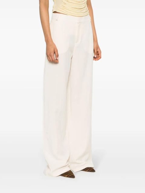 Blumarine crinkled wide-leg trousers - Neutrals - zdjęcie produktu nr 2