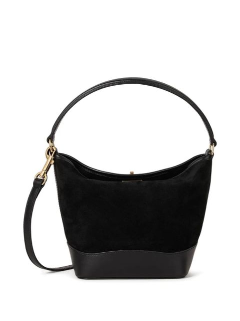 SANDRO suede leather bucket bag - Black - zdjęcie produktu nr 2