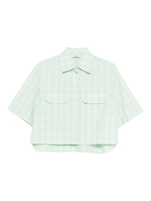 SANDRO checked shirt - Green - zdjęcie produktu nr 1