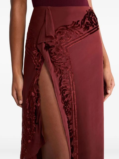 ETRO semi-sheer midi skirt - Red - zdjęcie produktu nr 2