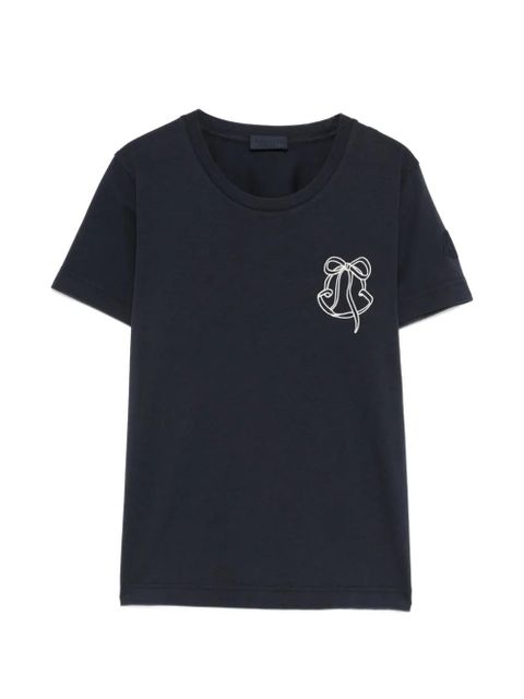 Moncler embroidery T-shirt - Blue - zdjęcie produktu nr 1