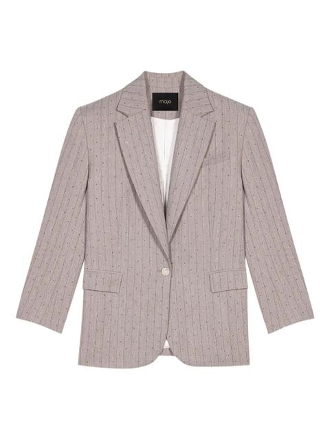 Maje rhinestone suit jacket - Grey - zdjęcie produktu nr 1
