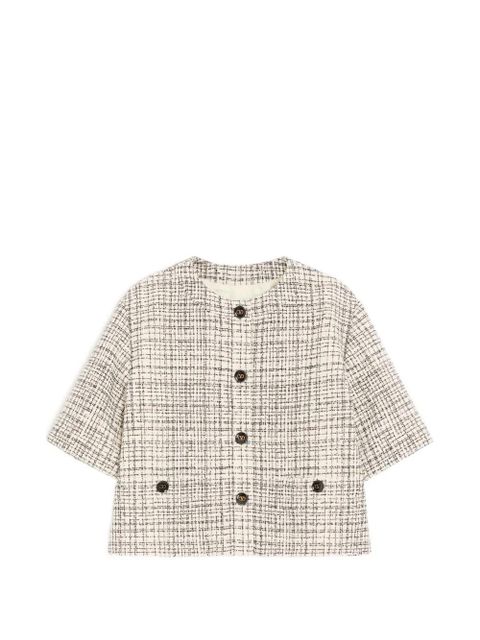 Valentino Garavani square tweed jacket - Neutrals - zdjęcie produktu nr 1