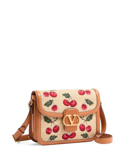 Valentino Garavani 9to5 Cherryfic-motif shoulder bag - Neutrals