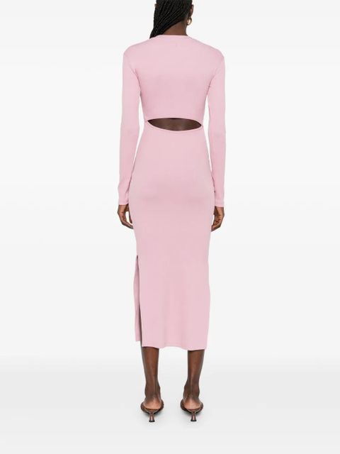 Nanushka long-sleeve cut-out midi dress - Pink