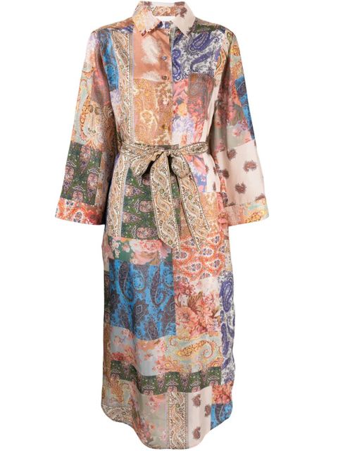 ZIMMERMANN paisley-print silk shirtdress - Neutrals - zdjęcie produktu nr 1