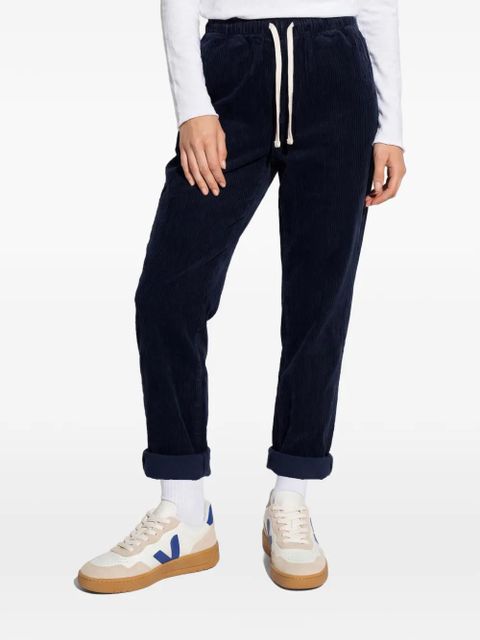 American Vintage Padow drawstring-corduroy trousers - Blue