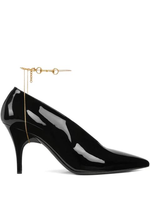 Gucci 85mm 97 patent leather pumps - Black - zdjęcie produktu nr 1