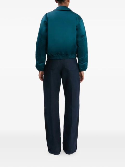 Victoria Beckham padded bomber jacket - Blue