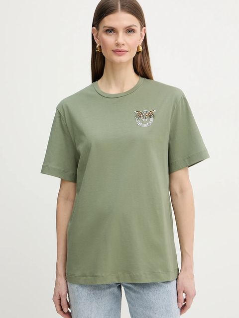 Pinko t-shirt bawełniany - zdjęcie produktu nr 1