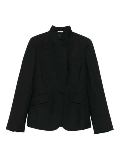 Alexander McQueen high-neck single-button jacket - Black - zdjęcie produktu nr 1