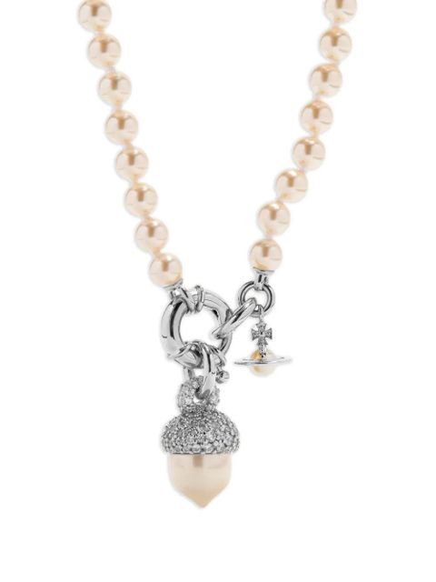 Vivienne Westwood Lucille pearl necklace - Silver - zdjęcie produktu nr 2