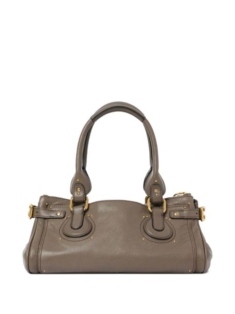 Chloé Paddington padlock detail shoulder bag - Grey