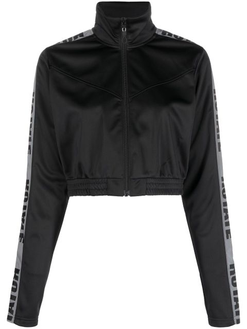 ROTATE BIRGER CHRISTENSEN logo-tape track jacket - Black