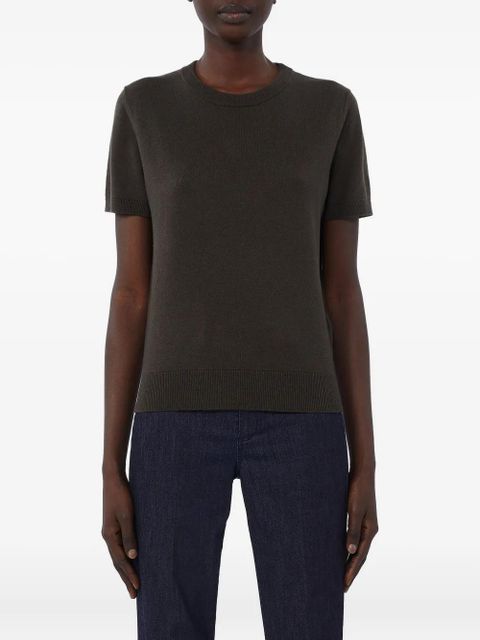Max Mara crew-neck T-shirt - Brown - zdjęcie produktu nr 1