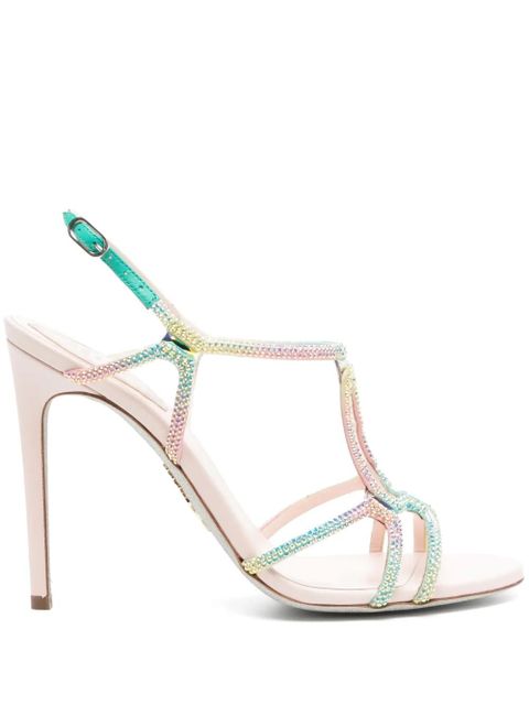 René Caovilla 100mm Peach-burano sandals - Pink - zdjęcie produktu nr 1