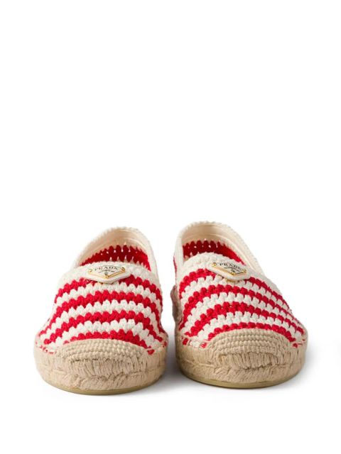Prada striped espadrilles - Red