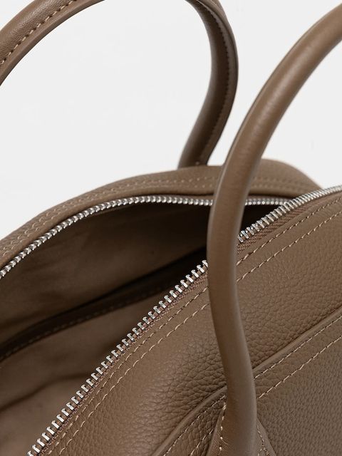 Answear.LAB torebka skórzana kolor beżowy