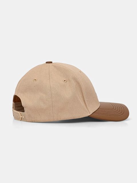 MACKAGE czapka z daszkiem bawełniana kolor beżowy gładka ANDERSON.NV