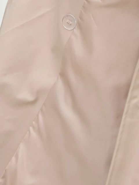 Answear.LAB płaszcz damski kolor beżowy przejściowy dwurzędowy