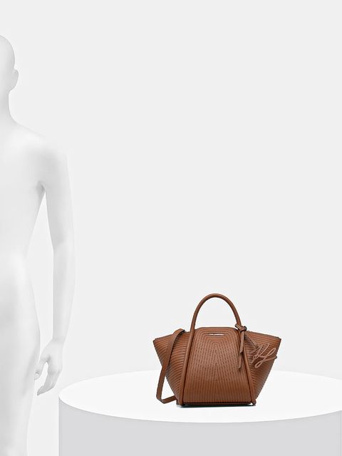 Karl Lagerfeld torebka K/WELLEN MD kolor brązowy B1W30044