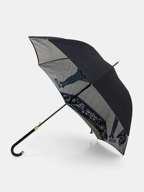 Moschino parasol kolor niebieski 9004