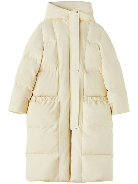 Jil Sander hooded quilted down coat - White - zdjęcie produktu nr 1
