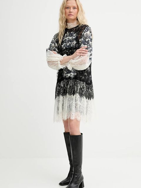 MUNTHE sukienka z domieszką jedwabiu LISSO